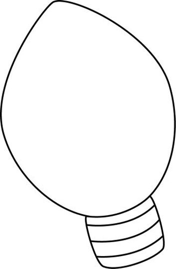 Christmas Light Coloring Page part 1