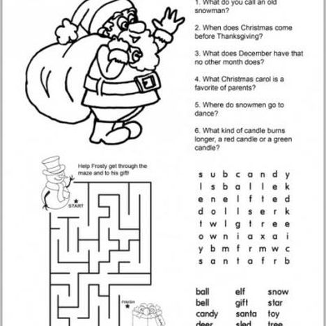 Christmas wordsearch for kids 16