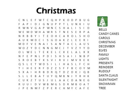 Christmas wordsearch for kids 22