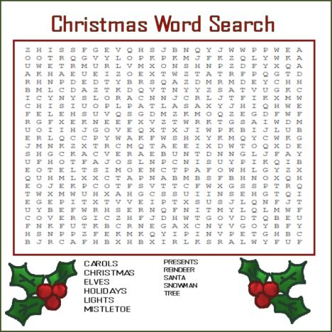 Christmas wordsearch for kids 23