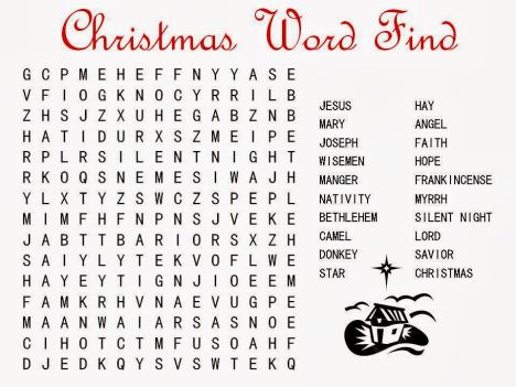Christmas wordsearch for kids 30