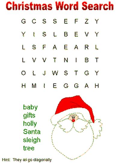 Christmas wordsearch for kids 38