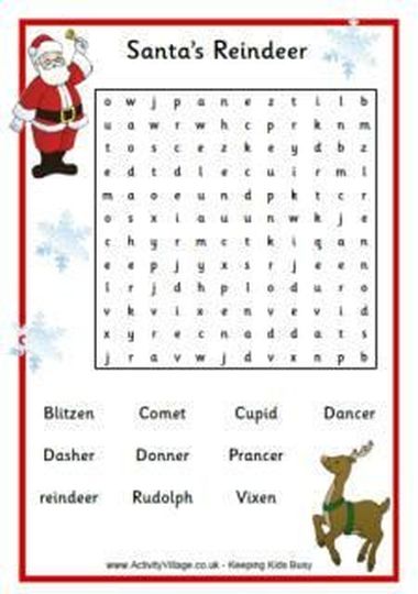 Christmas wordsearch for kids 43