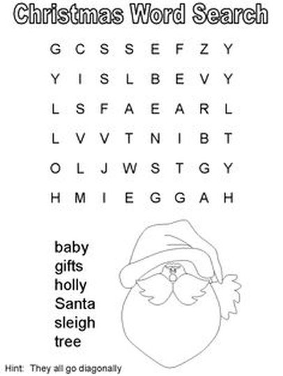 Christmas wordsearch for kids 45