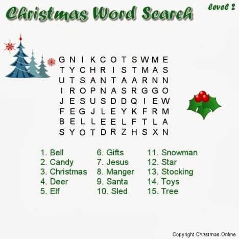 Christmas wordsearch for kids 47