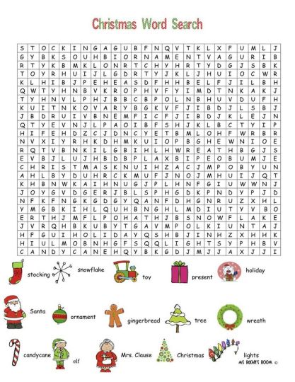 Christmas wordsearch for kids 48