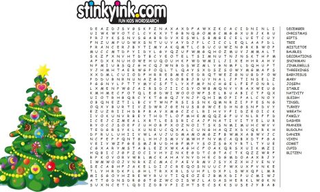 Christmas wordsearch for kids 54