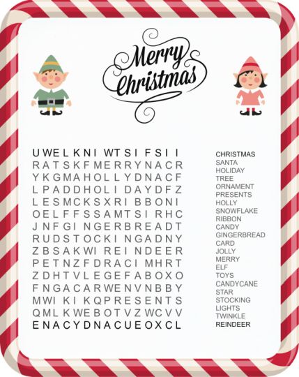 Christmas wordsearch for kids 55