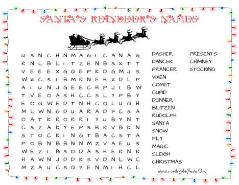 Christmas wordsearch for kids 63