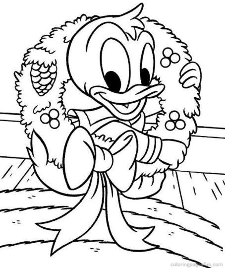 Disney Christmas Coloring Pages Free Printable 17