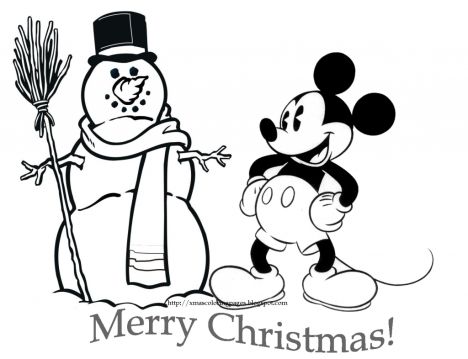 Disney Christmas Coloring Pages Free Printable 4