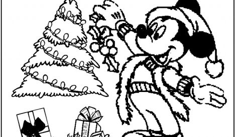 Disney Christmas Coloring Pages Free Printable 42