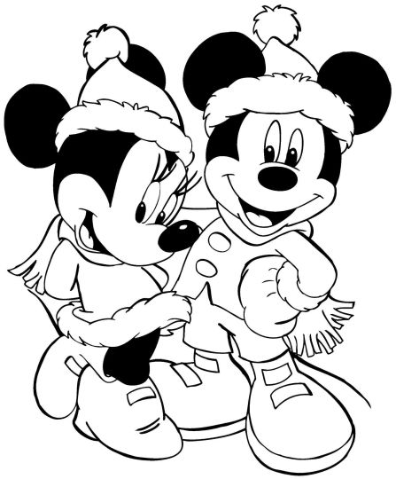 Disney Christmas Coloring Pages Free Printable 45