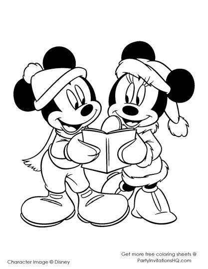 Disney Christmas Coloring Pages Free Printable 46