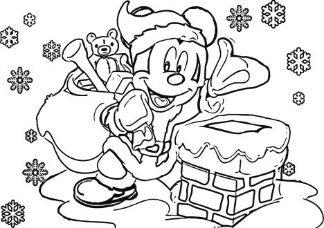 Disney Christmas Coloring Pages Free Printable 51