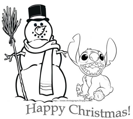 Disney Christmas Coloring Pages Free Printable 55