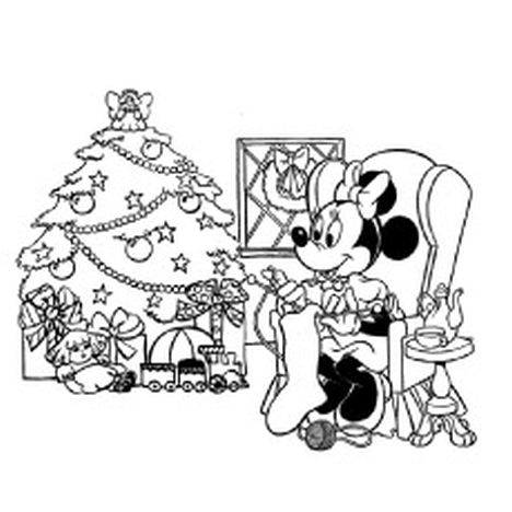 Minnie mouse Christmas coloring pages 42