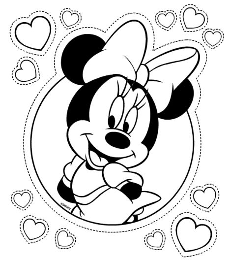 Minnie mouse Christmas coloring pages 48