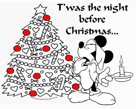 Minnie mouse Christmas coloring pages 50