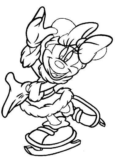 Minnie mouse Christmas coloring pages 51
