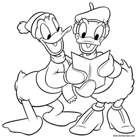Minnie mouse Christmas coloring pages 68