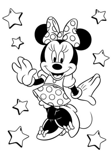 Minnie mouse Christmas coloring pages 69