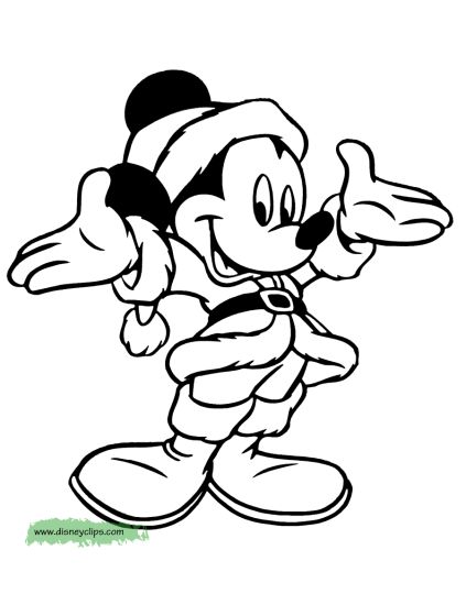Minnie mouse Christmas coloring pages 73