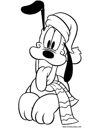 Minnie mouse Christmas coloring pages 75