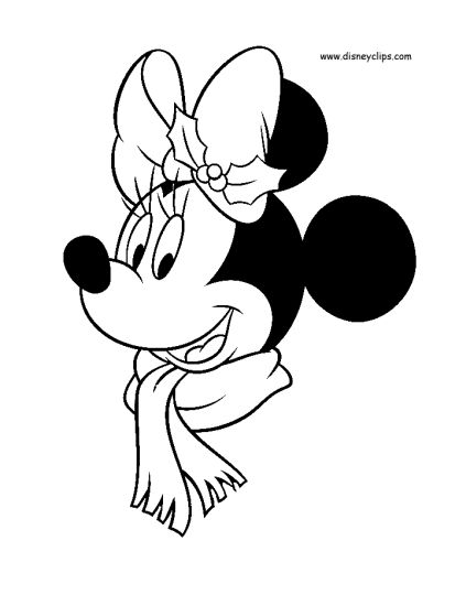 Minnie mouse Christmas coloring pages 76