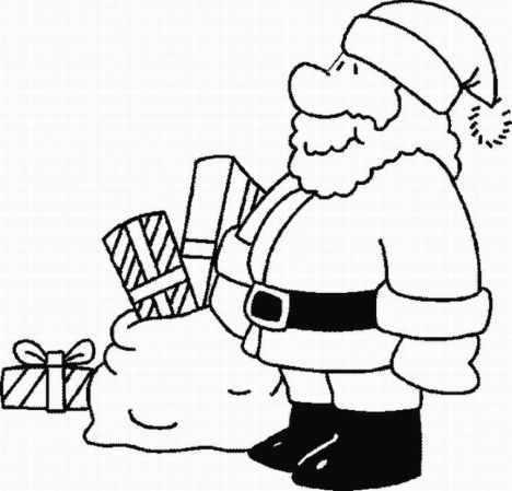 Santa Claus Colouring Pages 105