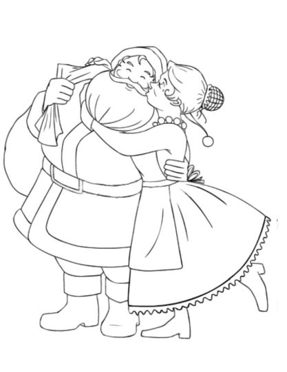 Santa Claus Colouring Pages 110