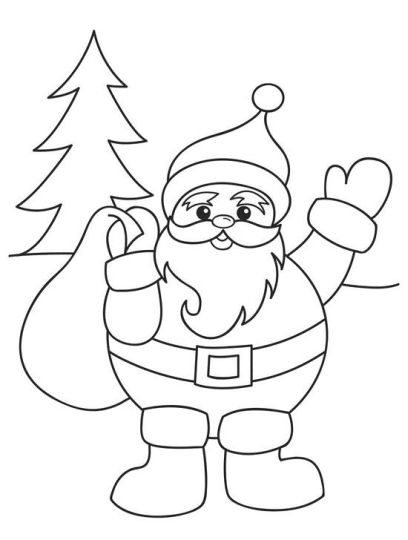 Santa Claus Colouring Pages 111