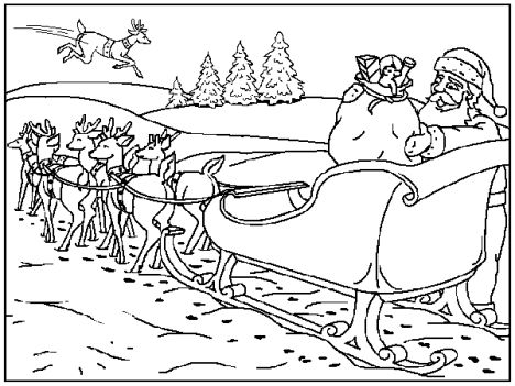 Santa Claus Colouring Pages 134