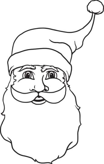 Santa Claus Colouring Pages 136