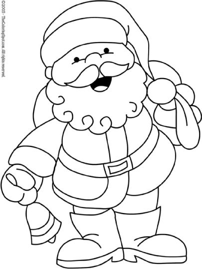 Santa Claus Colouring Pages 140