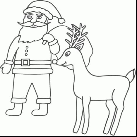 Santa Claus Colouring Pages 141