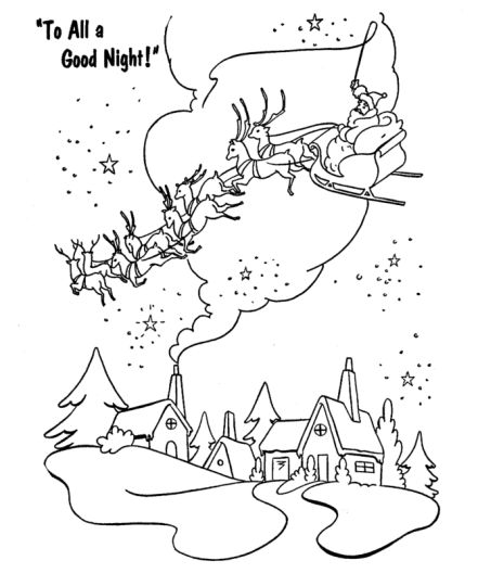 Santa Claus Colouring Pages 149
