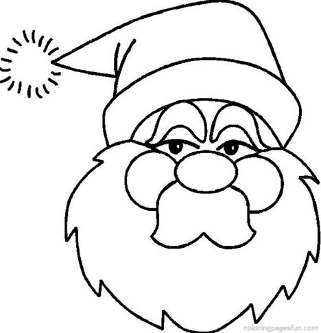 Santa Claus Colouring Pages 155