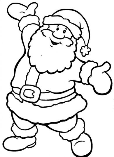 Santa Claus Colouring Pages 156