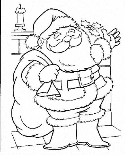 Santa Claus Colouring Pages 157