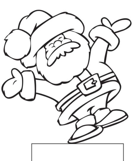 Santa Claus Colouring Pages 172