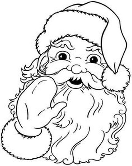 Santa Claus Colouring Pages 173