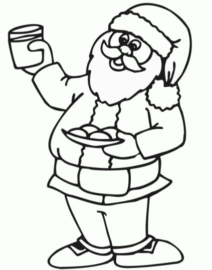 Santa Claus Colouring Pages 180