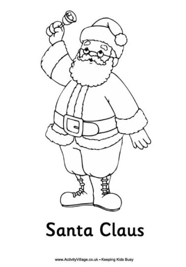 Santa Claus Colouring Pages 30
