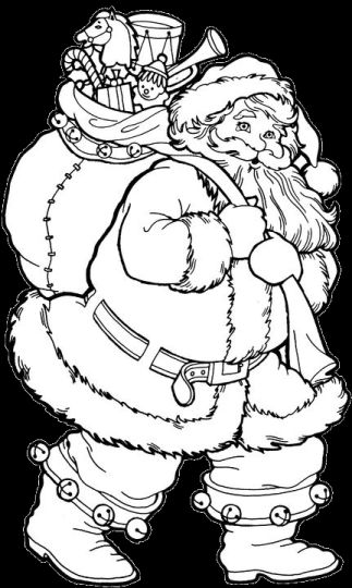 Santa Claus Colouring Pages 31