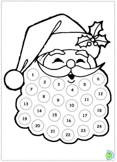 Santa Claus Colouring Pages 35