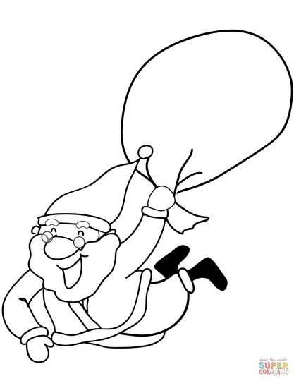 Santa Claus Colouring Pages 47
