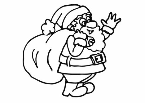 Santa Claus Colouring Pages 69