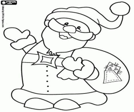 Santa Claus Colouring Pages 79