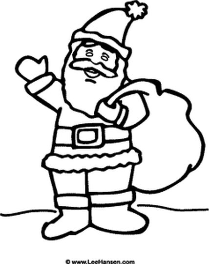 Santa Claus Colouring Pages 80